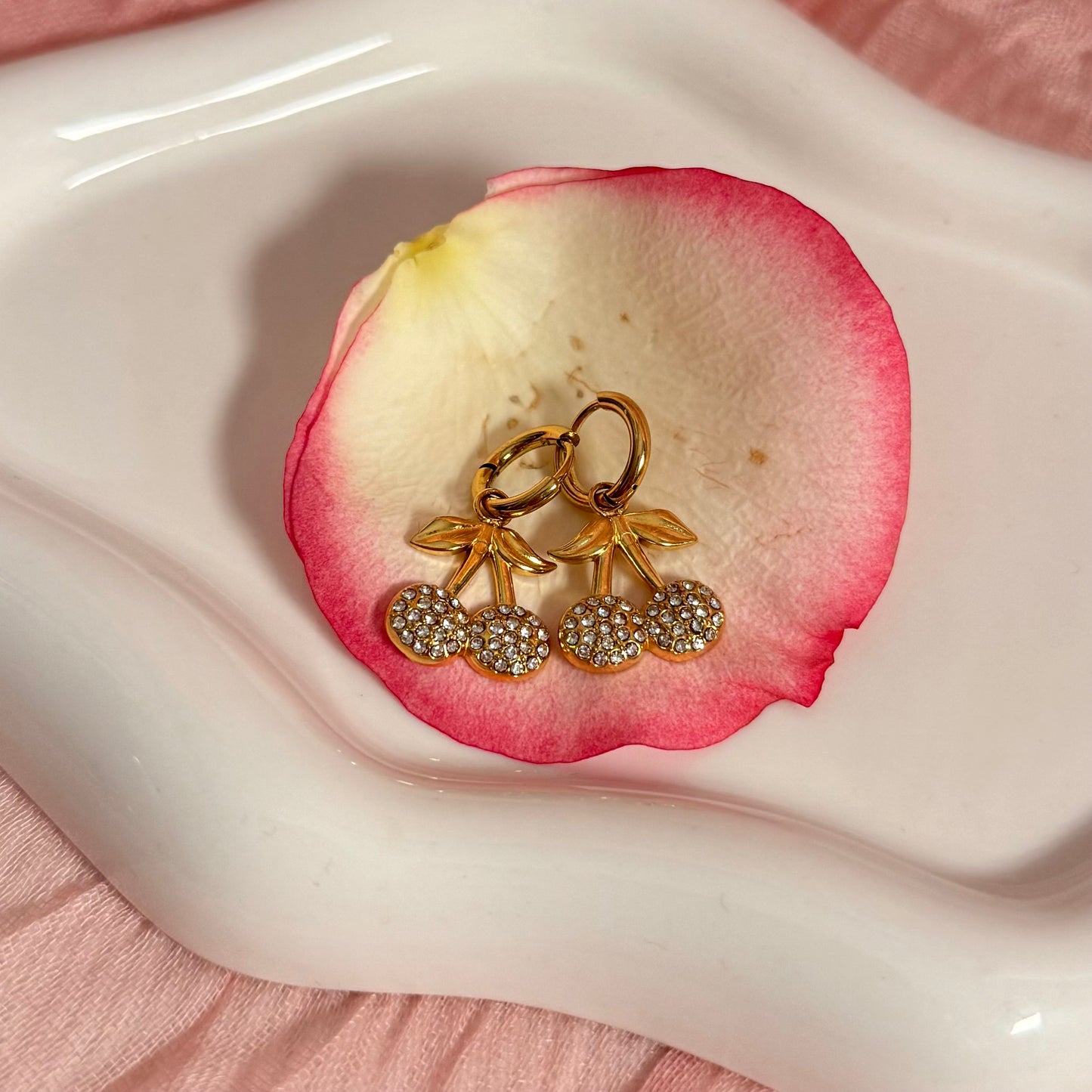 Boucle d’oreille Cerise